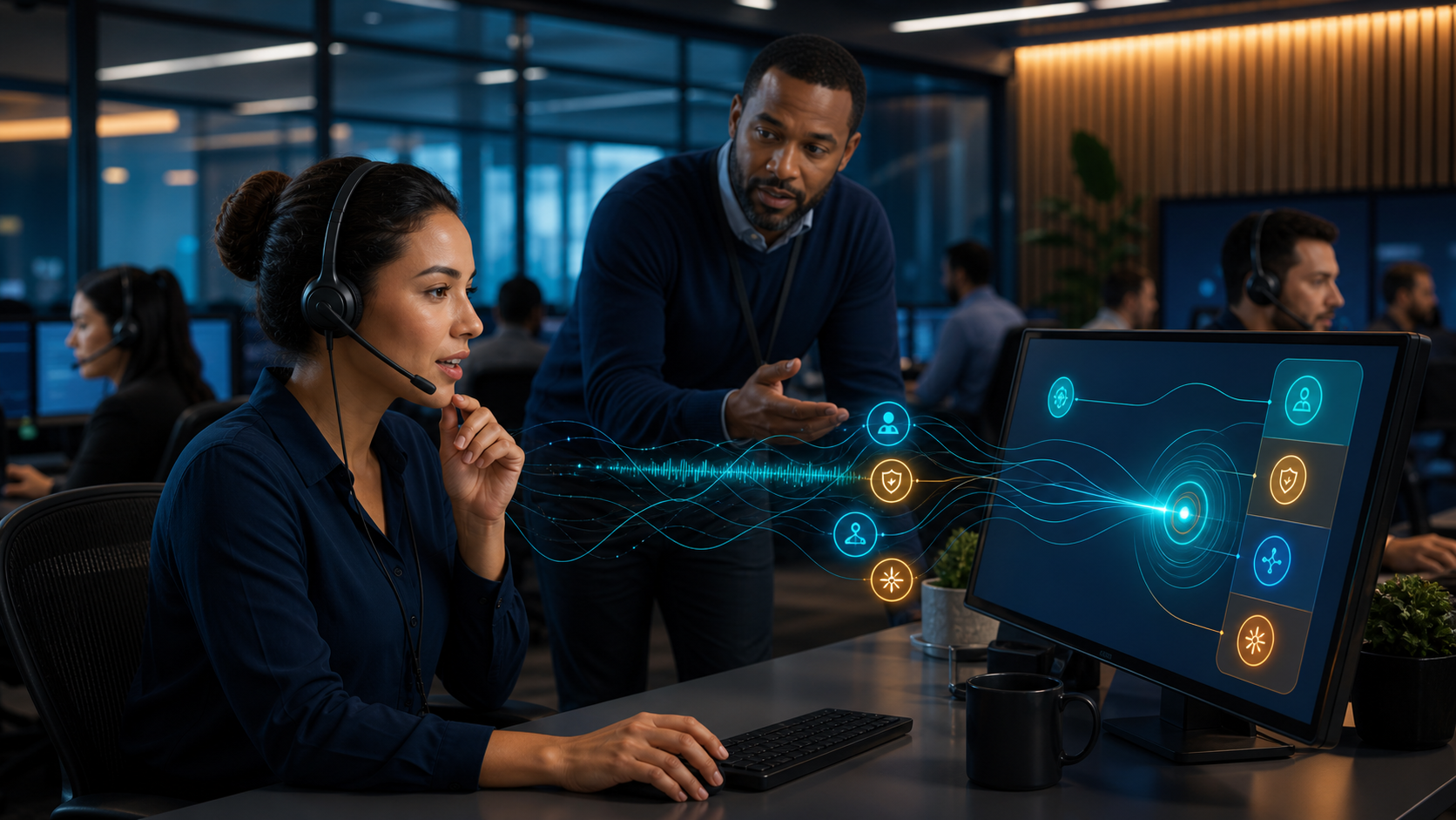Real-Time Analytics for Financial-Services Contact Centers